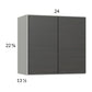 RTA Euro Cafe 24" x 22-5/8" Wall Cabinet with 1 Finished End Panel