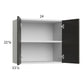 RTA Euro Cafe 24" x 22-5/8" Wall Cabinet with 1 Finished End Panel