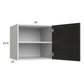 RTA Euro Cafe 24" x 22-5/8" x 24" Wall Cabinet with 1 Door and 2 Finished End Panels