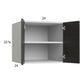 RTA Euro Cafe 24" x 22-5/8" x 24" Wall Cabinet