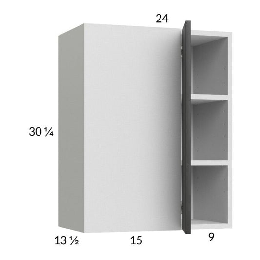 RTA Euro Cafe 24" x 30-1/4" Blind Corner Wall Cabinet with 2 Finished End Panels