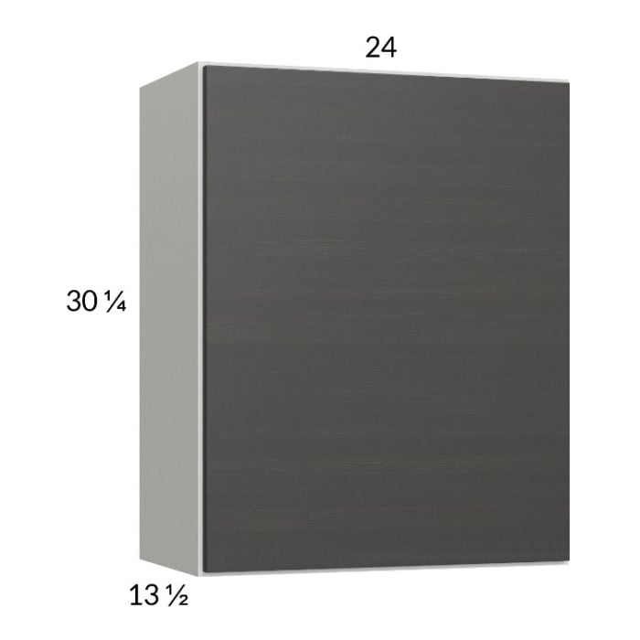 RTA Euro Cafe 24" x 30-1/4" Wall Cabinet with 1 Door and 1 Finished End Panel
