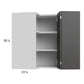RTA Euro Cafe 24" x 30-1/4" Wall Easy Reach Cabinet