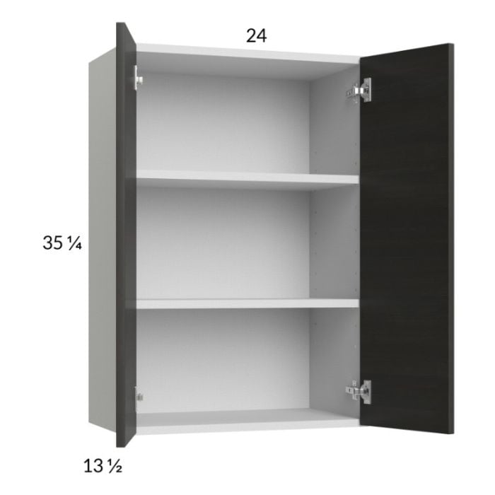 RTA Euro Cafe 24" x 35-1/4" Wall Cabinet with 1 Finished End Panel