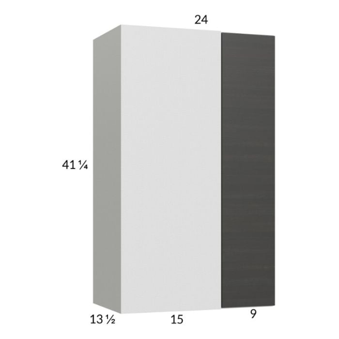 RTA Euro Cafe 24" x 40-1/4" Blind Corner Wall Cabinet with 1 Finished End Panel