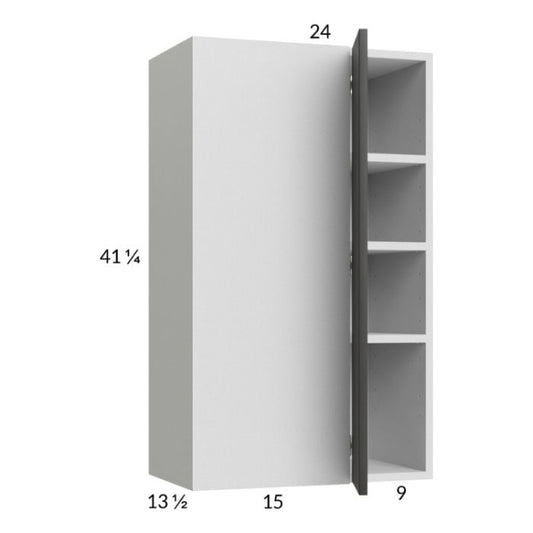 RTA Euro Cafe 24" x 40-1/4" Blind Corner Wall Cabinet with 2 Finished End Panels