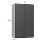 RTA Euro Cafe 24" x 40-1/4" Wall Cabinet with 1 Finished End Panel