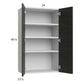 RTA Euro Cafe 24" x 40-1/4" Wall Cabinet with 2 Finished End Panels