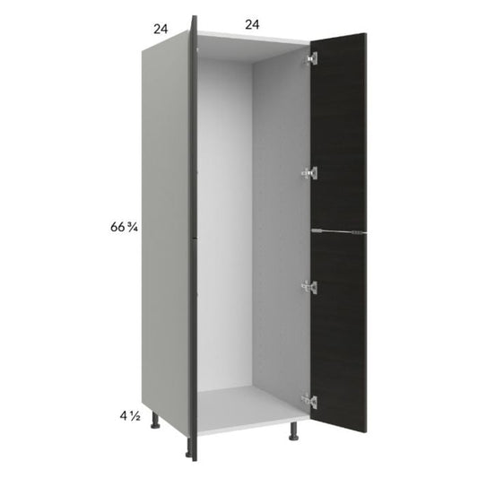 RTA Euro Cafe 24" x 71-1/4" Open Utility Cabinet with 2 Doors and 3 Set of Shelves