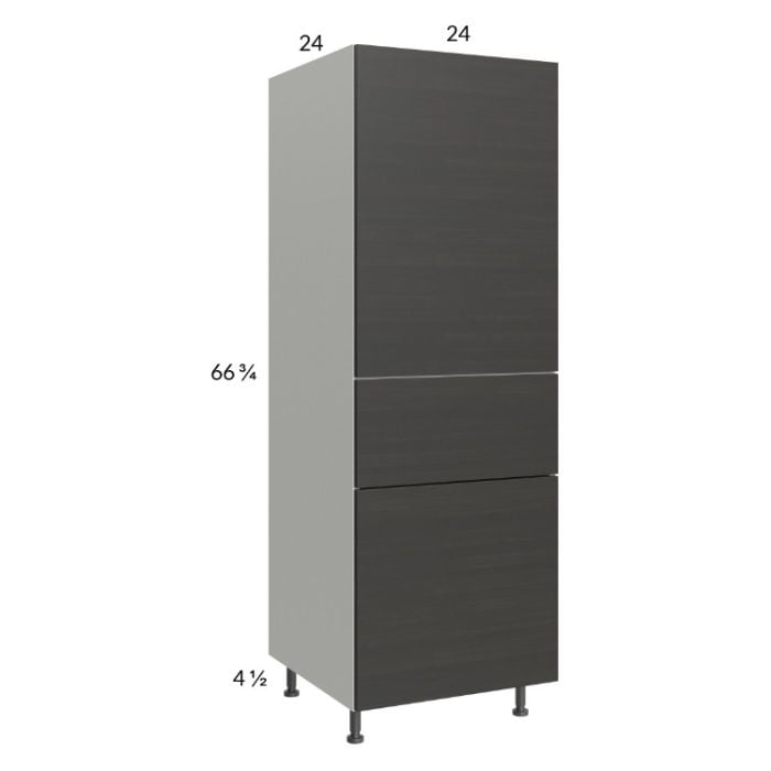RTA Euro Cafe 24" x 71-1/4" Utility Cabinet with 1 Door, 1 Drawer, and 2 Finished End Panels