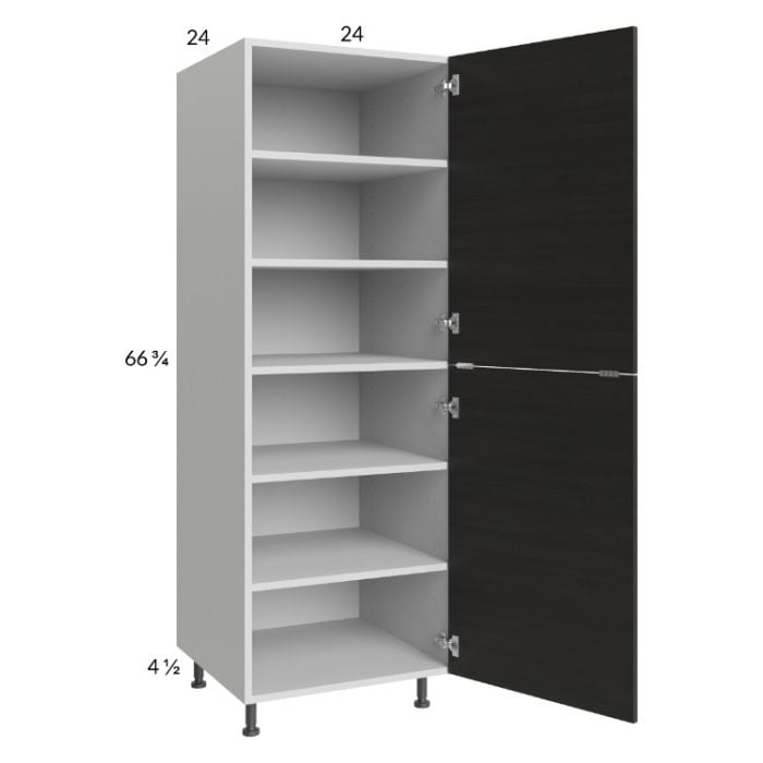 RTA Euro Cafe 24" x 71-1/4" Utility Cabinet with 1 Door with 1 Finished End Panel