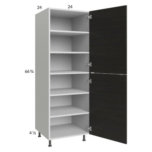 RTA Euro Cafe 24" x 71-1/4" Utility Cabinet with 1 Door with 2 Finished End Panels