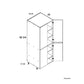 RTA Euro Cafe 24" x 71-1/4" Utility Cabinet with 2 Doors