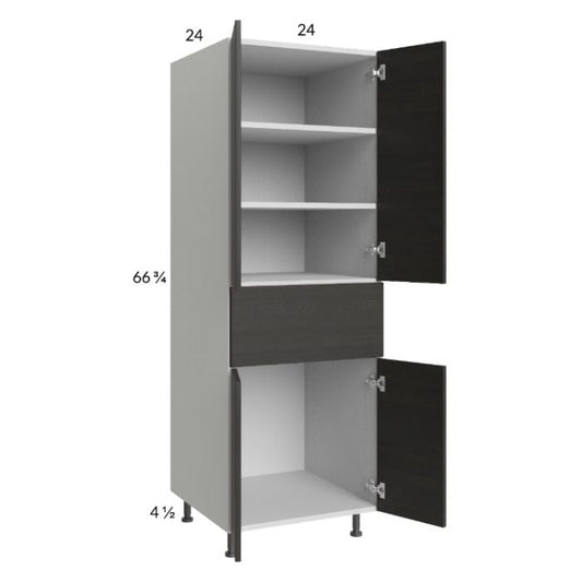 RTA Euro Cafe 24" x 71-1/4" Utility Cabinet with 2 Doors and 1 Drawer