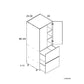 RTA Euro Cafe 24" x 71-1/4" Utility Cabinet with 2 Doors and 2 Drawers