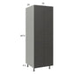 RTA Euro Cafe 24" x 71-1/4" Utility Cabinet with 2 Doors and 2 Finished End Panels