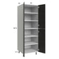 RTA Euro Cafe 24" x 71-1/4" Utility Cabinet with 2 Doors