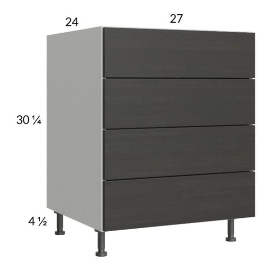 RTA Euro Cafe 27" 4-Drawer Base Cabinet