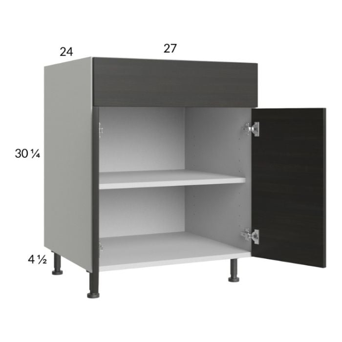 RTA Euro Cafe 27" Base Cabinet with 2 Finished End Panels