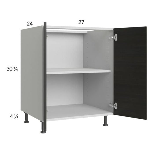 RTA Euro Cafe 27" Full Height Door Base Cabinet with 1 Finished End Panel