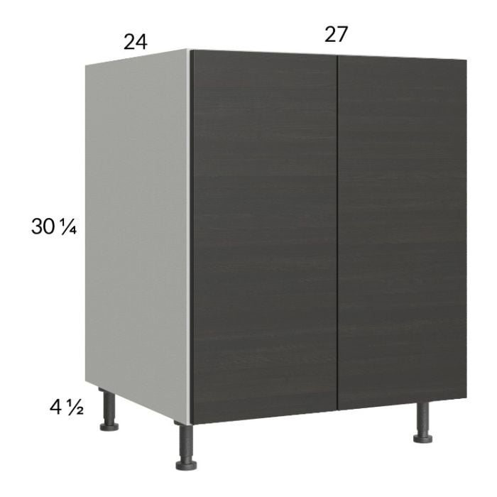 RTA Euro Cafe 27" Full Height Door Base Cabinet with 2 Finished End Panels