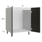RTA Euro Cafe 27" Full Height Door Sink Base Cabinet with 2 Finished End Panels