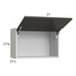 RTA Euro Cafe 27" x 17-5/8" Flip Up Door Wall Cabinet with 2 Finished End Panels