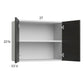RTA Euro Cafe 27" x 22-5/8" Wall Cabinet with 1 Finished End Panel