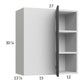 RTA Euro Cafe 27" x 30-1/4" Blind Corner Wall Cabinet with 2 Finished End Panels