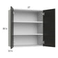RTA Euro Cafe 27" x 30-1/4" Wall Cabinet