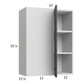 RTA Euro Cafe 27" x 35-1/4" Blind Corner Wall Cabinet