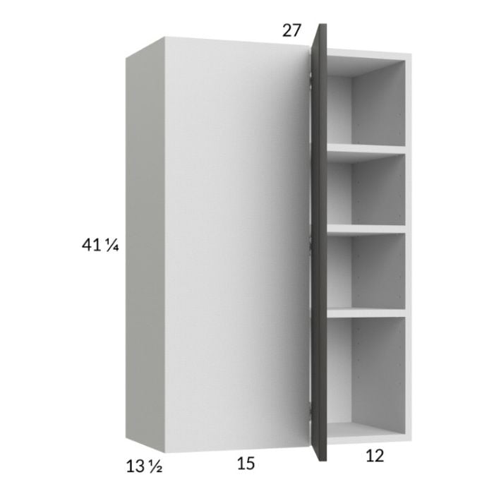 RTA Euro Cafe 27" x 40-1/4" Blind Corner Wall Cabinet with 1 Finished End Panel