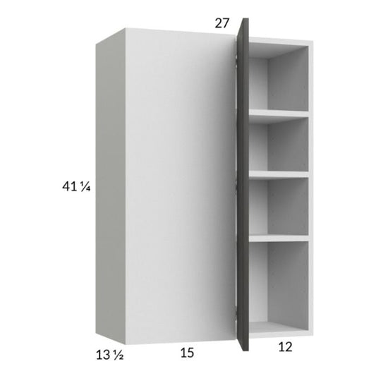 RTA Euro Cafe 27" x 40-1/4" Blind Corner Wall Cabinet with 1 Finished End Panel