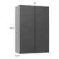 RTA Euro Cafe 27" x 40-1/4" Wall Cabinet