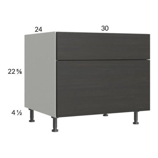 RTA Euro Cafe 30" 2-Drawer Desk Base Cabinet