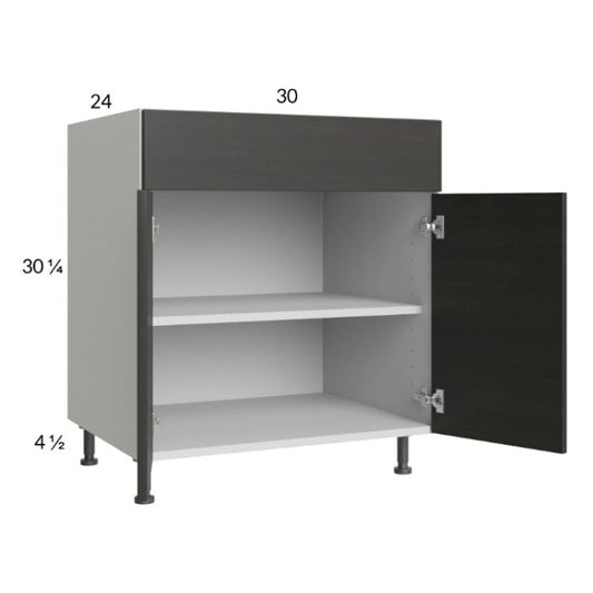 RTA Euro Cafe 30" Base Cabinet with 2 Finished End Panels