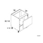 RTA Euro Cafe 30" Base Microwave Cabinet