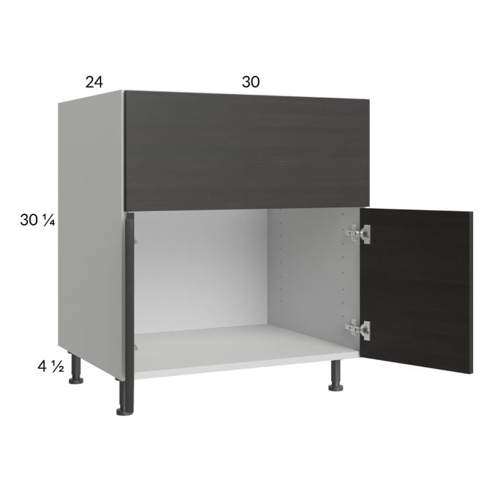 RTA Euro Cafe 30” Farm Sink Base Cabinet with 2 Finished End Panels