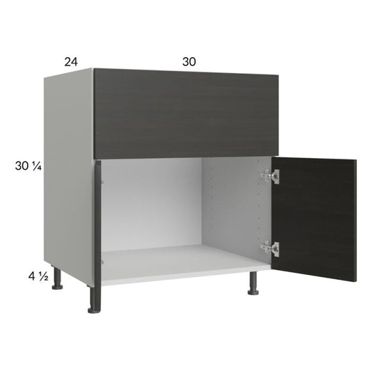 RTA Euro Cafe 30” Farm Sink Base Cabinet with 2 Finished End Panels