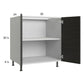 RTA Euro Cafe 30" Full Height Door Base Cabinet with 2 Finished End Panels