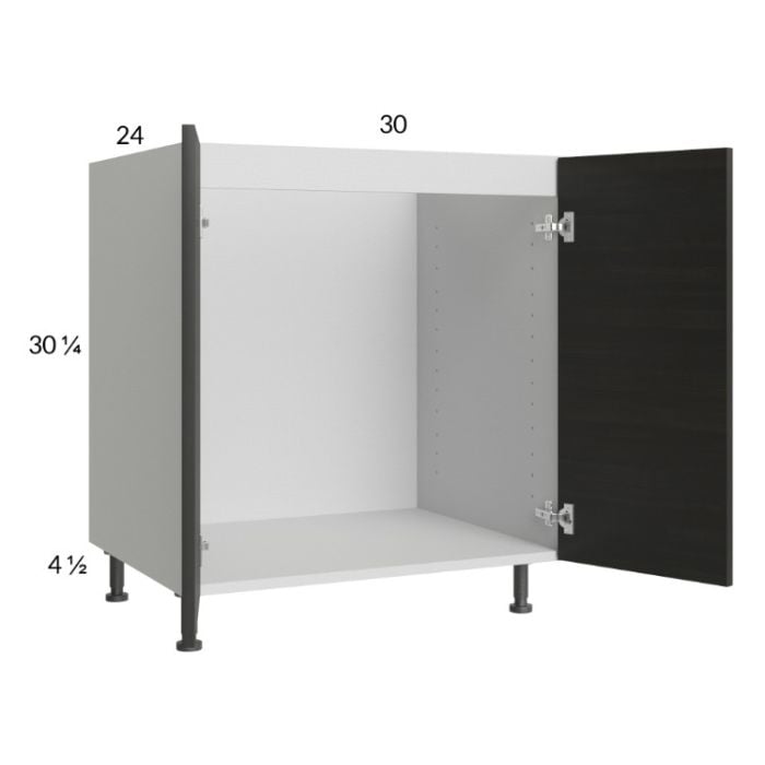 RTA Euro Cafe 30" Full Height Door Sink Base Cabinet