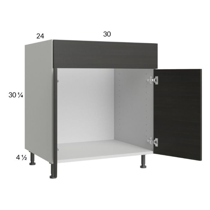 RTA Euro Cafe 30" Sink Base Cabinet with 1 Finished End Panel