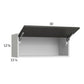 RTA Euro Cafe 30" x 12-5/8" Flip Up Door Wall Cabinet with 2 Finished End Panels