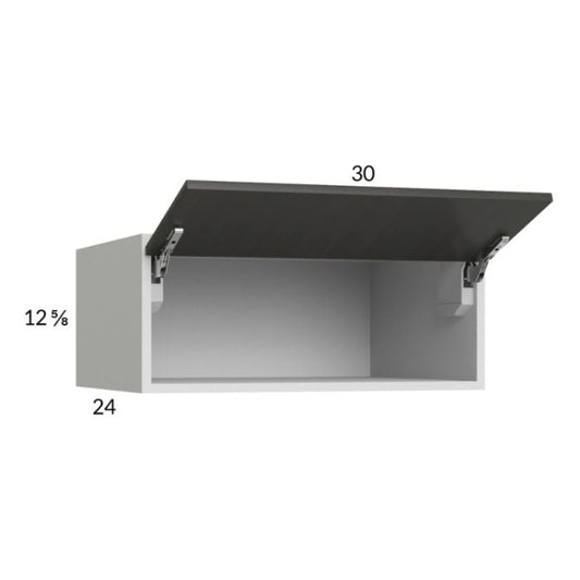 RTA Euro Cafe 30" x 12-5/8" x 24" Flip Up Door Wall Cabinet with 2 Finished End Panels