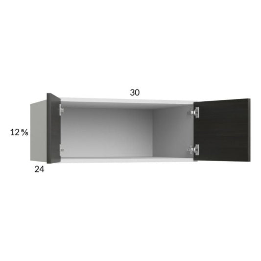 RTA Euro Cafe 30" x 12-5/8" x 24" Wall Cabinet with 1 Finished End Panel