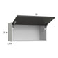 RTA Euro Cafe 30" x 15-1/8" Flip Up Door Wall Cabinet with 1 Finished End Panel