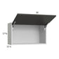 RTA Euro Cafe 30" x 17-5/8" Flip Up Door Wall Cabinet with 1 Finished End Panel