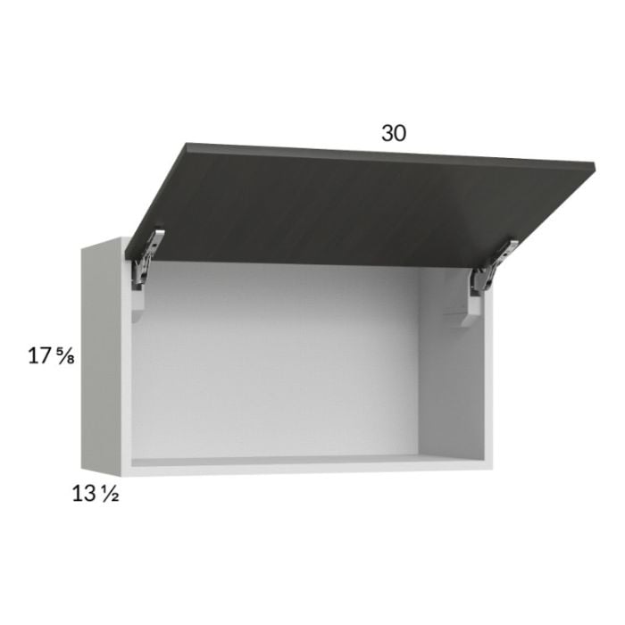 RTA Euro Cafe 30" x 17-5/8" Flip Up Door Wall Cabinet with 1 Finished End Panel