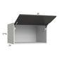 RTA Euro Cafe 30" x 17-5/8" x 24" Flip Up Door Wall Cabinet