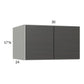 RTA Euro Cafe 30" x 17-5/8" x 24" Wall Cabinet